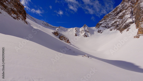 im Schlussteil ''durch die Hölle'' auf die Felskarspitze 2506m photo