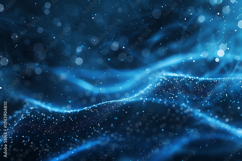 abstract blue background with glowing particles. 3d rendering, 3d illustration. abstract blue background with glowing particles. 3d rendering, 3d illustration.