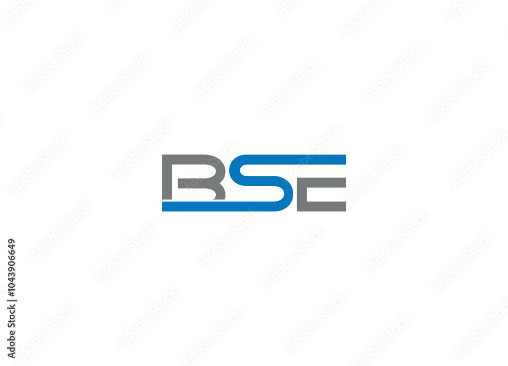 Letter BSE logo design Initial vector Custom brand logo template Letter BSE logo design Initial vector Custom brand logo template