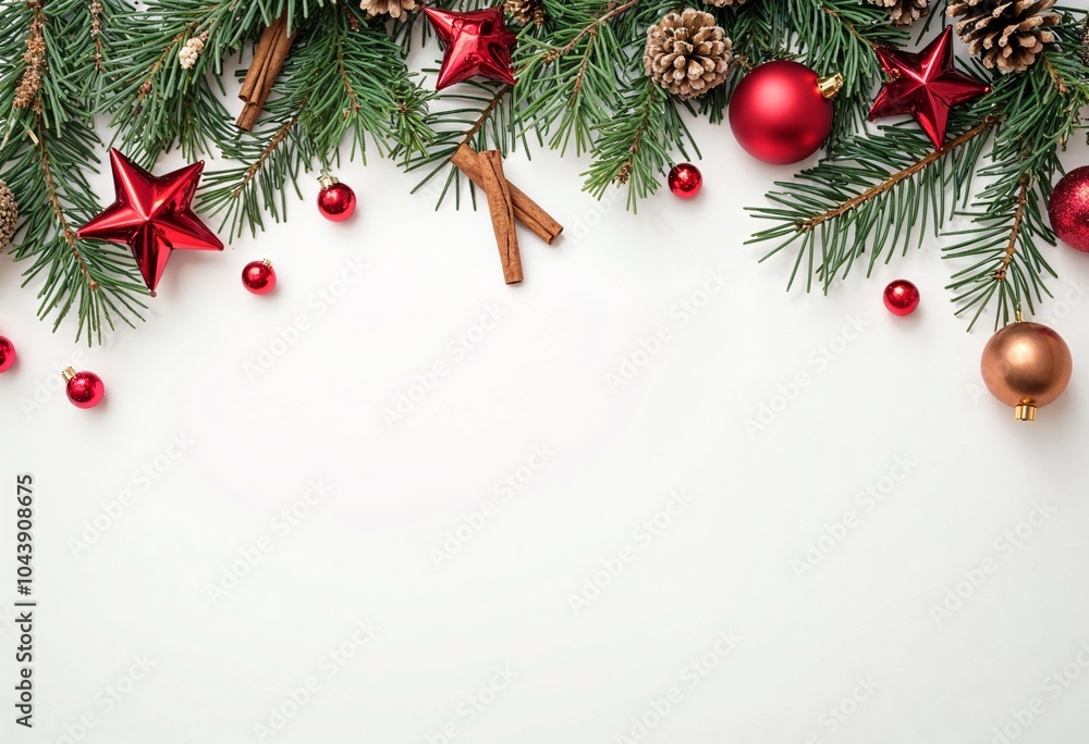 Festive Christmas Candy Cane and Pine Wreath Decor Festive Christmas Candy Cane and Pine Wreath Decor