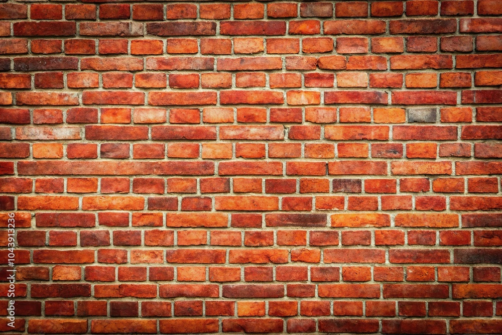 Red brick wall background with deposits Red brick wall background with deposits