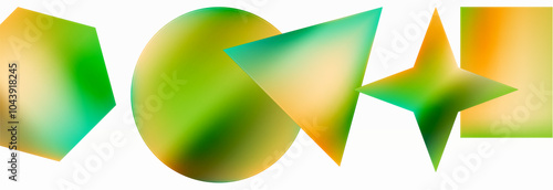 Fluid color geometric shapes abstract background. Vector Illustration For Wallpaper, Banner, Background, Card, Book Illustration, landing page