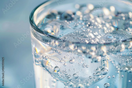 glass water sparkling
