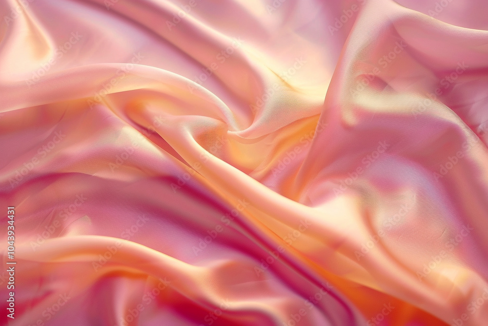 Obraz premium 布 シルク ピンク