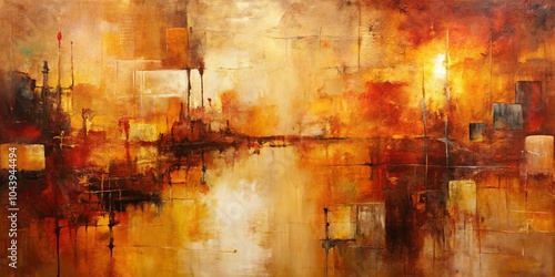 Abstract Cityscape - Warm H...