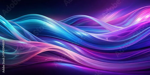 Wallpaper Mural Abstract Purple and Blue Flowing Lines, Digital Art, Abstract Background, Abstract Art, digital art, wallpaper, desktop Torontodigital.ca