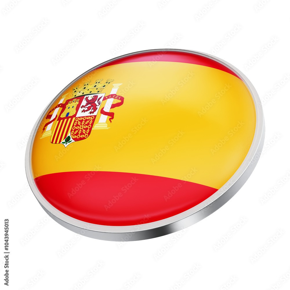 Fototapeta premium espanha flag botton