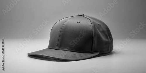 Black Baseball Cap Mockup -...