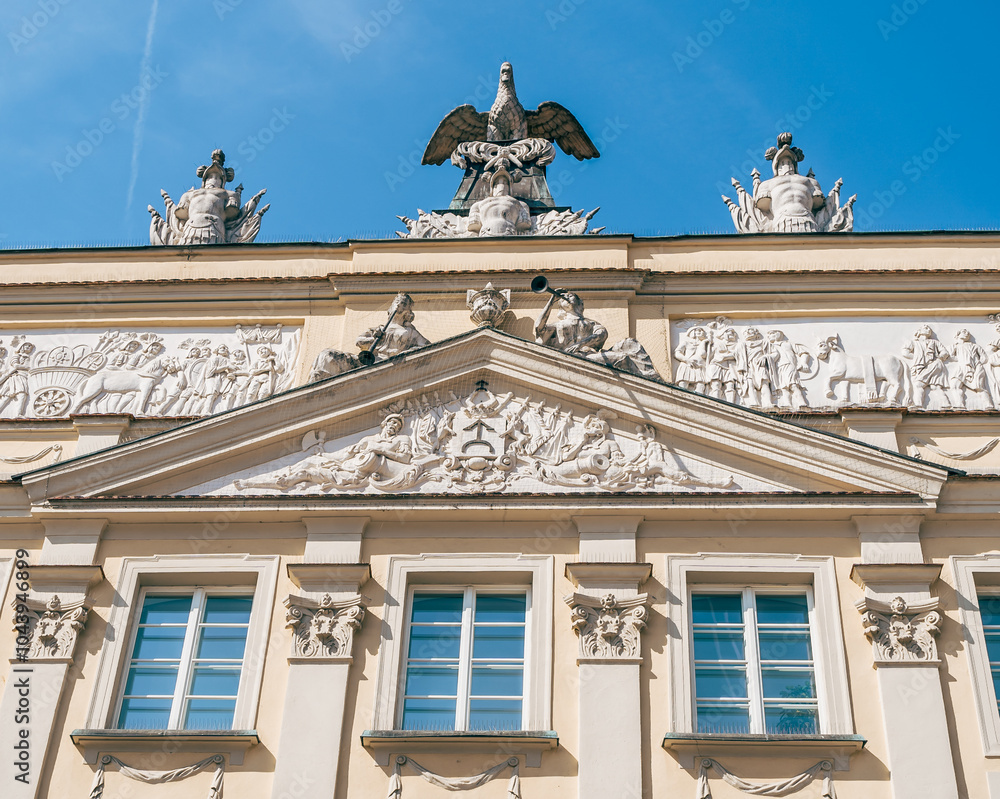 Historic Building on Stary Rynek Square in Poznań, Poland, with Polish Architecture
