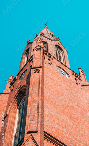 Obraz na płótnie Historic Religious Monument on Stary Rynek Square in Poznań, Poland w salonie