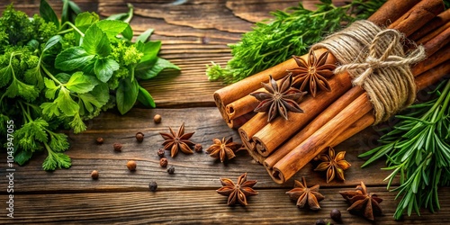 Cinnamon Sticks, Star Anise...