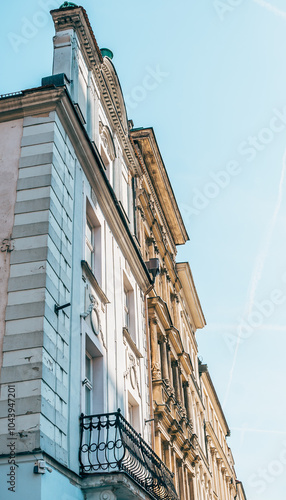 Obraz na płótnie Historic Building on Stary Rynek Square in Poznań, Poland, with Polish Architecture w salonie