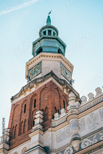 Obraz na płótnie Historic Religious Monument on Stary Rynek Square in Poznań, Poland w salonie
