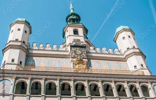 Obraz na płótnie Historic Religious Monument on Stary Rynek Square in Poznań, Poland w salonie