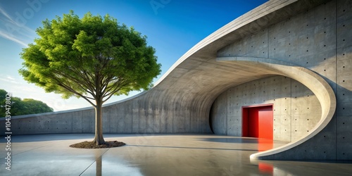 Curved Concrete Architectur...
