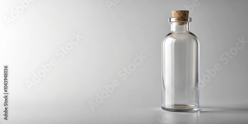 Empty Glass Bottle with Cor...