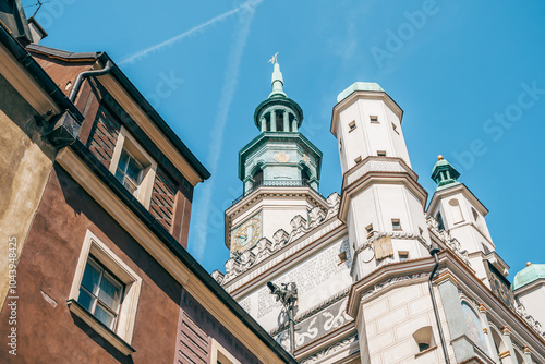 Obraz na płótnie Historic Religious Monument on Stary Rynek Square in Poznań, Poland w salonie