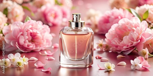 Floral Perfume Bottle on Pi...