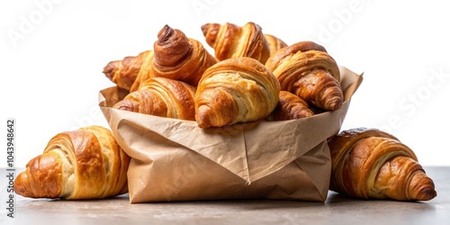 Freshly Baked Croissants in...