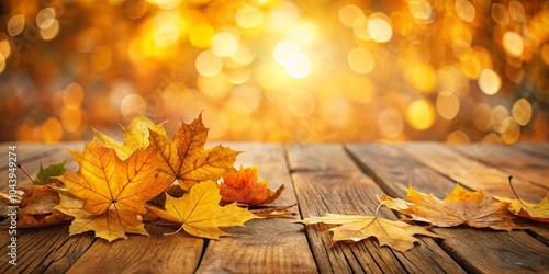 Golden Autumn Leaves on Woo...