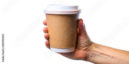 Hand Holding a Brown Paper ...