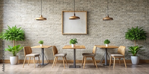 Minimalist Cafe Interior wi...