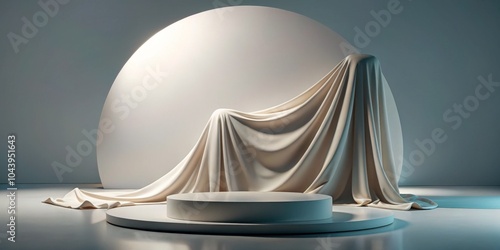 Minimalist Fabric Draped Pl...