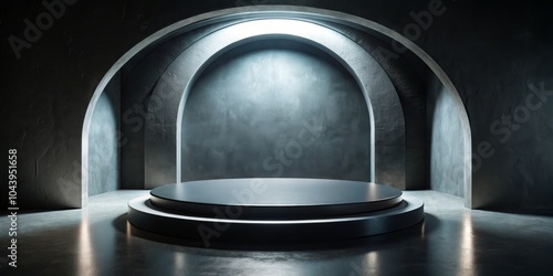 Minimalist Concrete Archway...