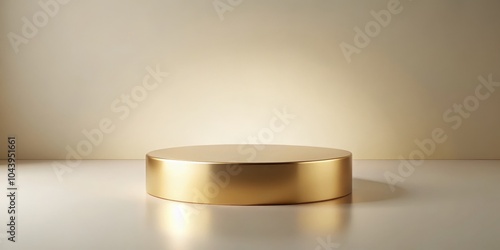 Minimalist Golden Cylinder ...