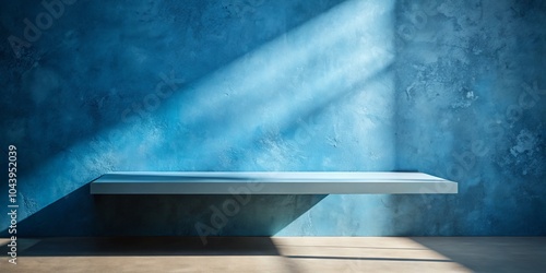 Minimalist Shelf Against a ...