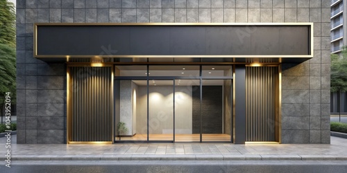 Minimalist Store Front with...