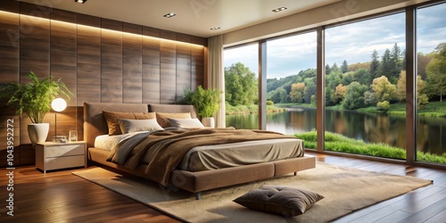Modern Bedroom Interior Des...