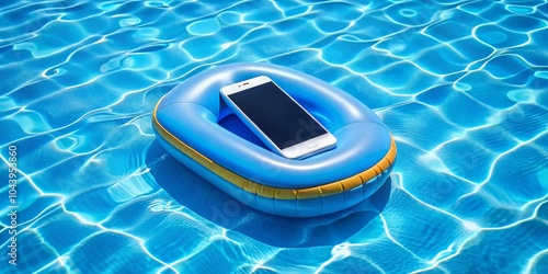 Smartphone Floating on Infl...