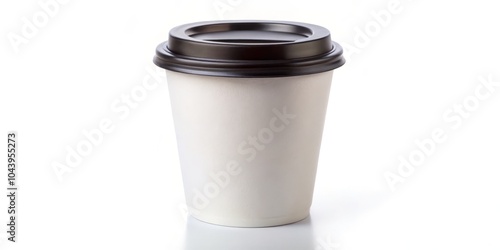 White Coffee Cup with Black...