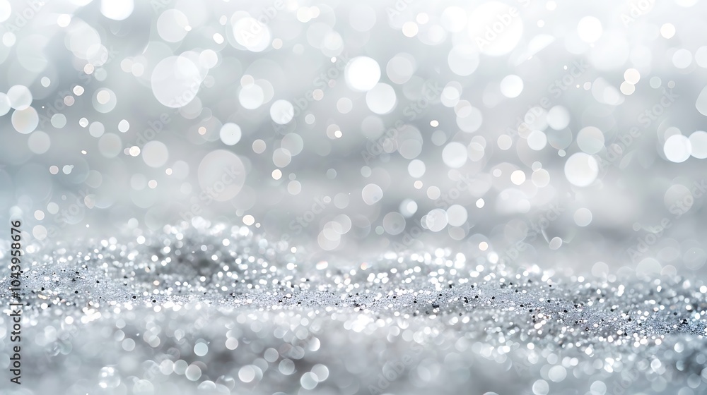 Silver glitter texture white sparkling shiny wrapping background Silver Sequins in Abstract Focus Silver glitter texture white sparkling shiny wrapping background Silver Sequins in Abstract Focus