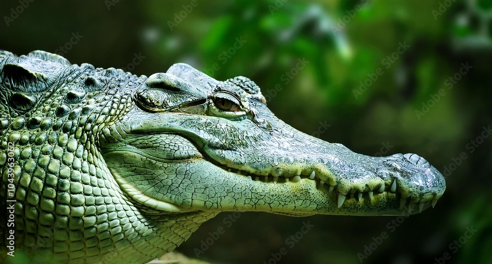 Fototapeta premium close up of an alligator