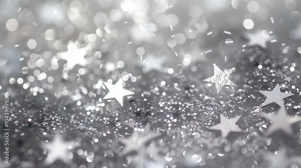 Silver glitter texture white sparkling shiny wrapping background Silver Sequins in Abstract Focus Silver glitter texture white sparkling shiny wrapping background Silver Sequins in Abstract Focus