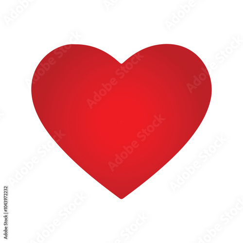 Free Download icon of red  heart illustrations, Love symbol , vector isolated on white background - GFXLoad