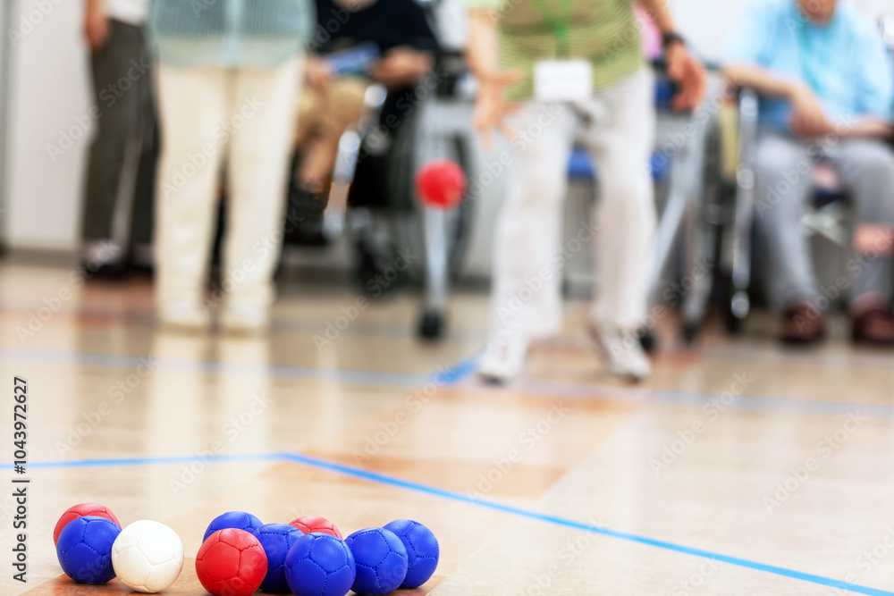 Obraz premium ボッチャ 障害者スポーツ レクレーション