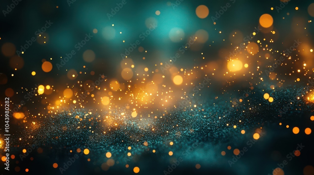 teal green and gold abstract bokeh background shimmering like scattered jewels this enchanting texture evokes a festive atmosphere perfect for celebratory events or as a luxurious wallpaper teal green and gold abstract bokeh background shimmering like scattered jewels this enchanting texture evokes a festive atmosphere perfect for celebratory events or as a luxurious wallpaper