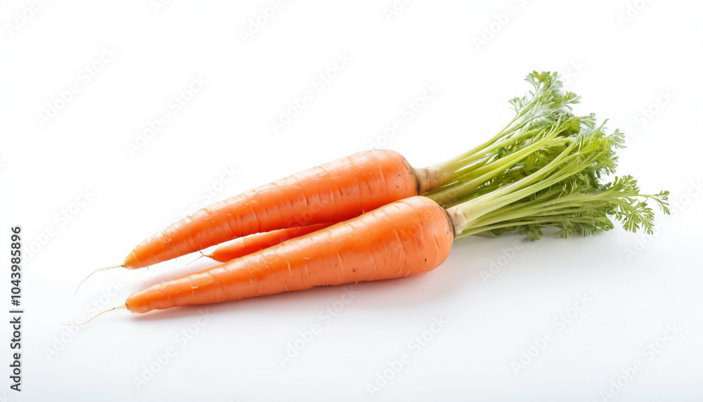 Fresh carrot on white background isolated Fresh carrot on white background isolated