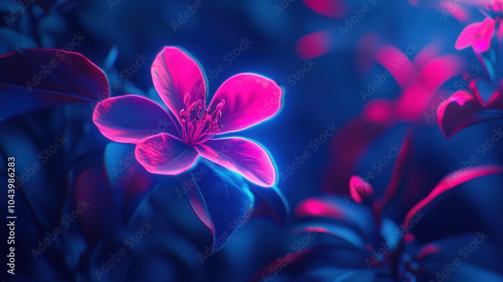 Neon Flower Bloom