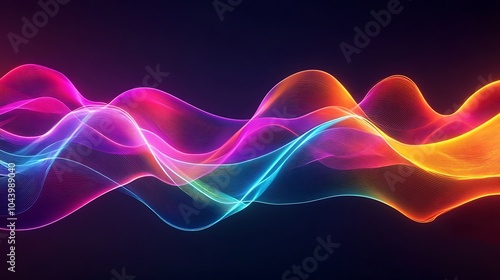 Wallpaper Mural Radiating Neon Light Burst, futuristic flashes, Motion lights,  Colorful Streaks on Dark Background Torontodigital.ca