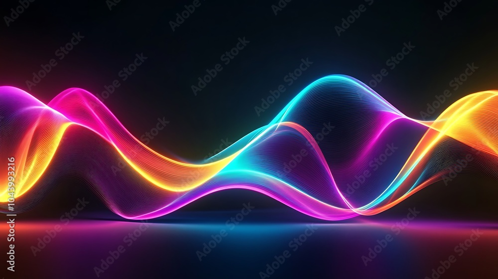 Radiating Neon Light Burst, futuristic flashes, Motion lights, Colorful Streaks on Dark Background Radiating Neon Light Burst, futuristic flashes, Motion lights, Colorful Streaks on Dark Background