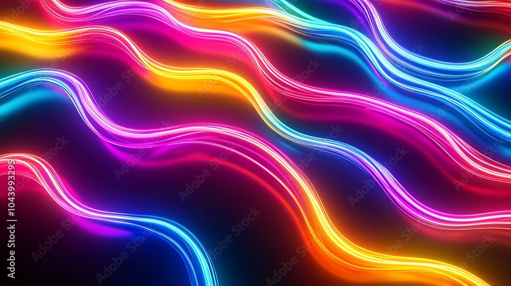Radiating Neon Light Burst, futuristic flashes, Motion lights, Colorful Streaks on Dark Background Radiating Neon Light Burst, futuristic flashes, Motion lights, Colorful Streaks on Dark Background