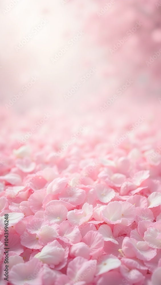Obraz premium Soft pink cherry blossom petals creating a gentle airy texture