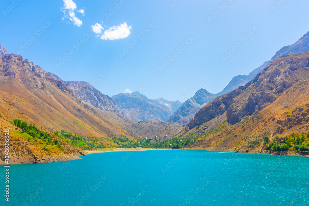 The last of the Seven Lakes in the Fann Mountains, Tajikistan