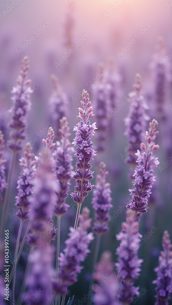 Obraz premium Dreamy texture of lavender heather flowers on a light background