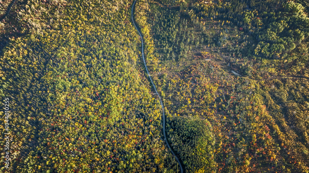 Aerial Of Open Cut Mine And Tailings In northern Ontario Canada Aerial Of Open Cut Mine And Tailings In northern Ontario Canada