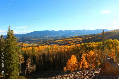 autumn landscape in the mountains